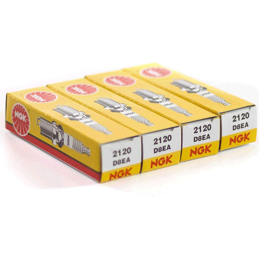 NGK (2120) D8EA Spark Plug 4 Pack