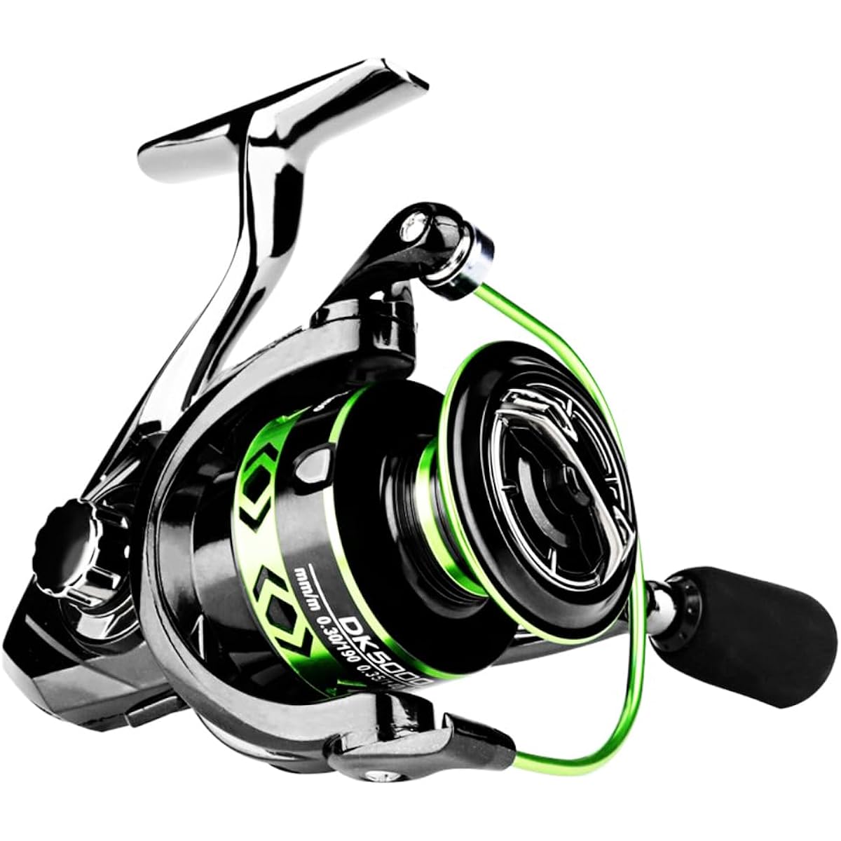 Mulanimo Spinning Reel, Left and Right Interchangeable Handles, Lightweight, For Long Throwing, Hole Fishing, Freshwater Fishing, Sea Fishing, Aging Reel 2000 3000 4000 5000 Surf Sea Bass Sakura Trout Light Jigging Rock Fish