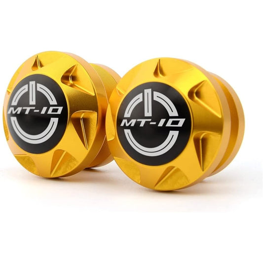 Motorcycle Swing Arm Bobbin Spool 6MM Motorcycle Swing Arm Slider Spool Stand Screw For YA-MA-HA MT-10 Mt10 2014 2015 2016 2017 2018 (Color : Gold)