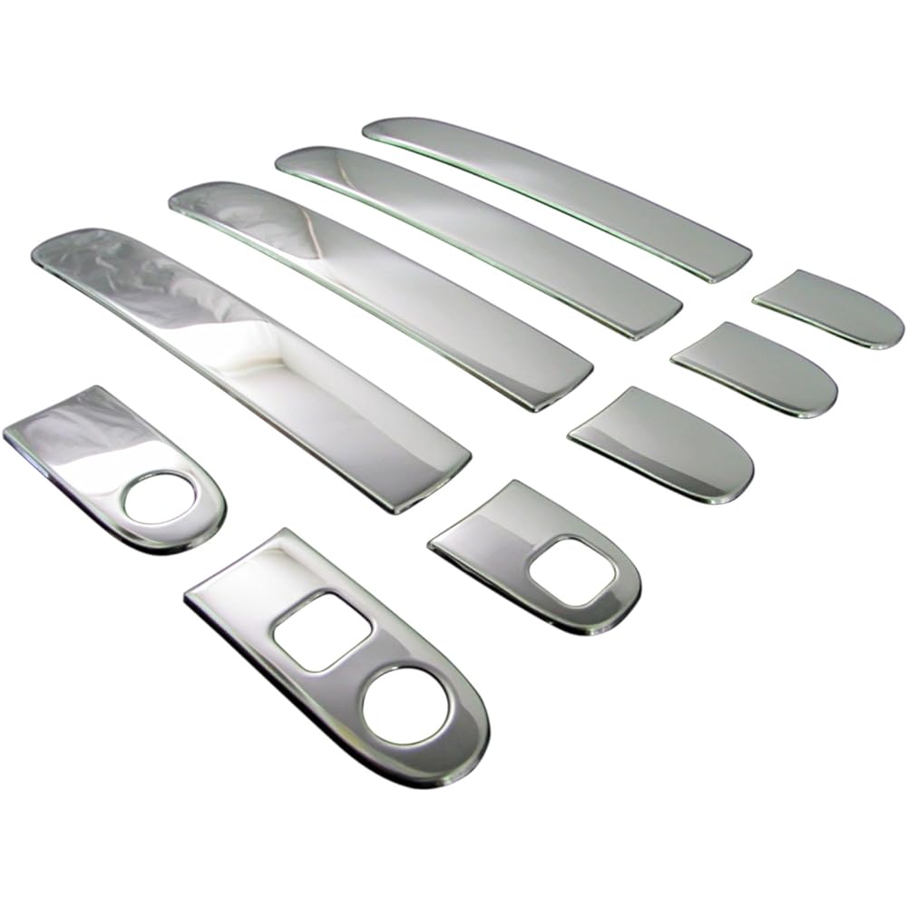 BRIGHTZ Wagon R Stingray MH23S Super Mirror Stainless Plated Door Handle Cover Knob X Set [DHC-NOBU-283] MH23 H23 23 Wagon R Stingray Wagon R Wagon R Stingray Wagon R Stingray Stingray Stingray 24651