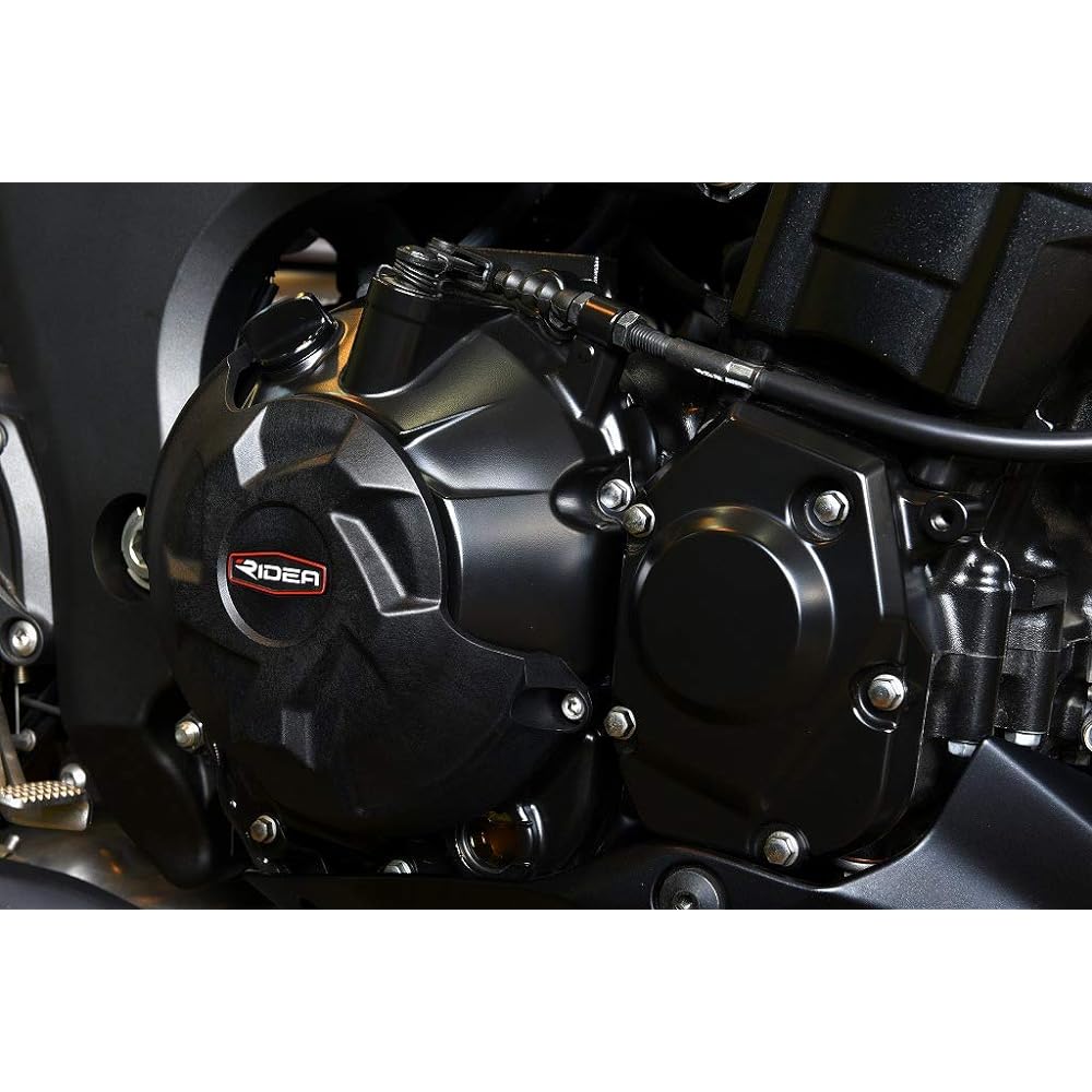 RIDEA Carbon Fiber Reinforced Engine Cover (Secondary Cover) Set Color: Black KAWASAKI Z1000/R 2014-2018 NINJA 1000 2017-2018 RI0000334
