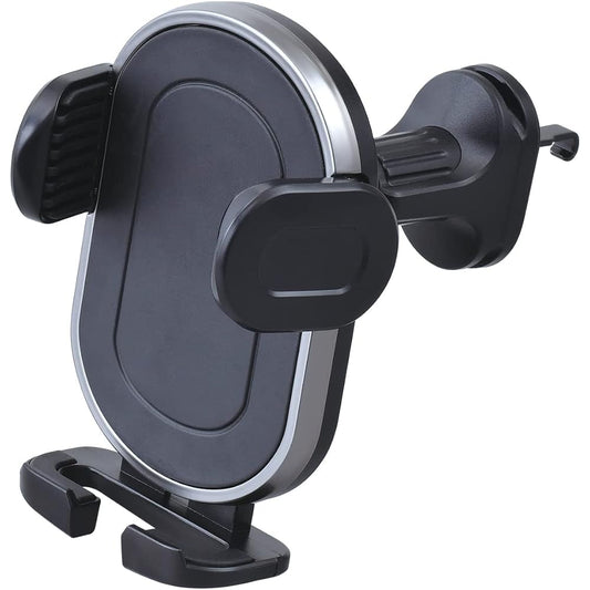 SEIWA Car Supplies, Easy to Place One Motion Smartphone Holder AC Holder Black WA99 Air Conditioner Mount Compatible with Notebook Type Case Mobile Holder