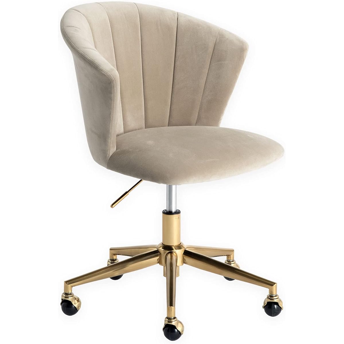Tansu no Gen Desk Chair [Cute and Elegant for Adults] Study Chair, Chewy Memory Foam, Dull Color, Gold Legs, Korean Style, Cute 68400007 02 (76290)