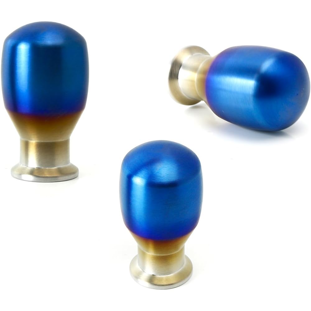 IJDMTOY Burnt Titanium finish JDM Drop Shape Shift Knob Universal Fit Most vehicles 4 5 6 -speed maneuver or automatic