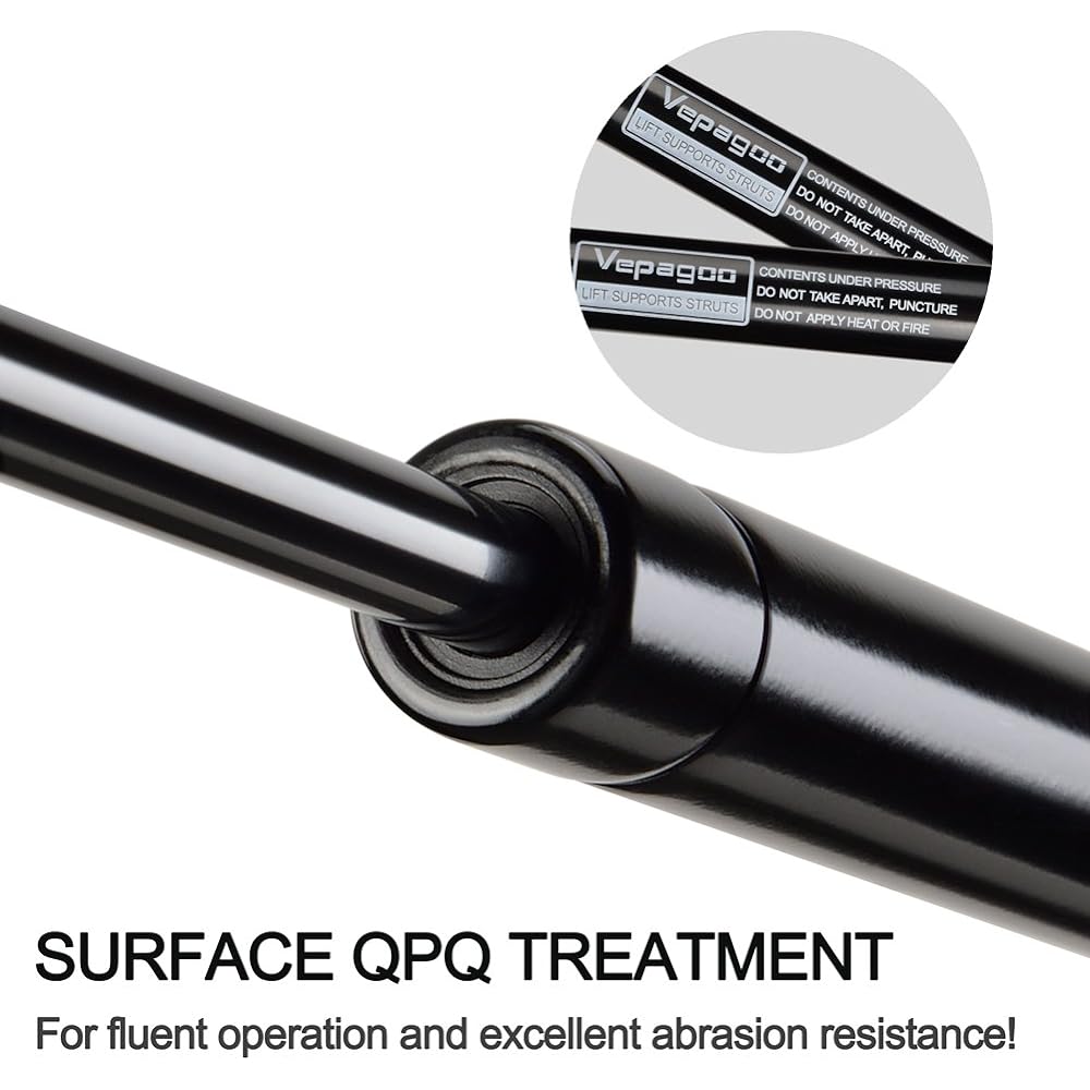 VEPAGOO Gas Charge Doria Glass Window Lift Support Shock Strut 2 Pieces Set for Ford Excression 2000-2005 (Original Size)