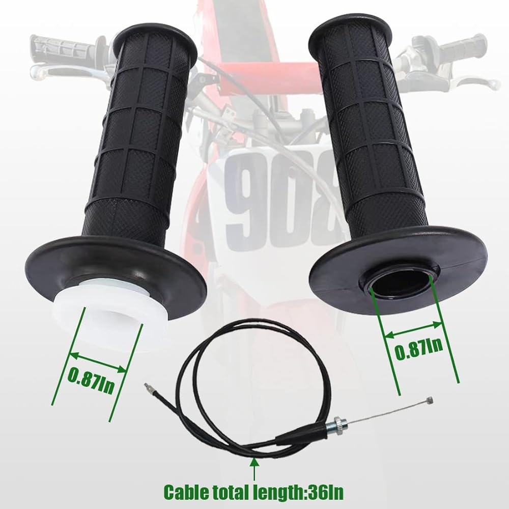 Throttle & cable grip case set HONDA XR50R XR70R XR75 XR80R Z50R XR100R