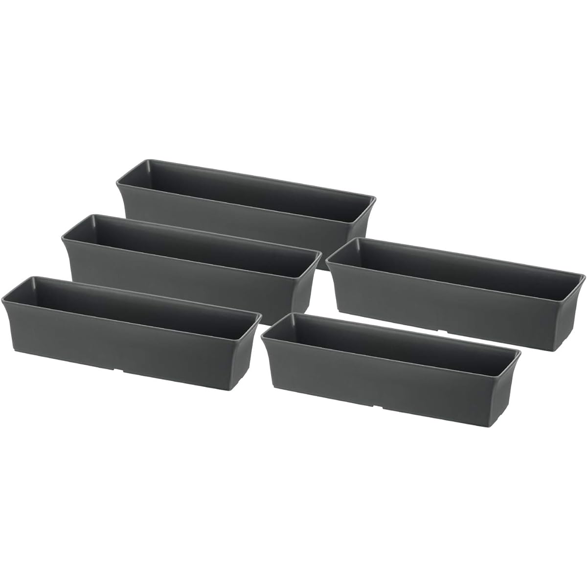 Richel Baby Leaf Planter 40 Type N Dark Gray Set of 5 002212