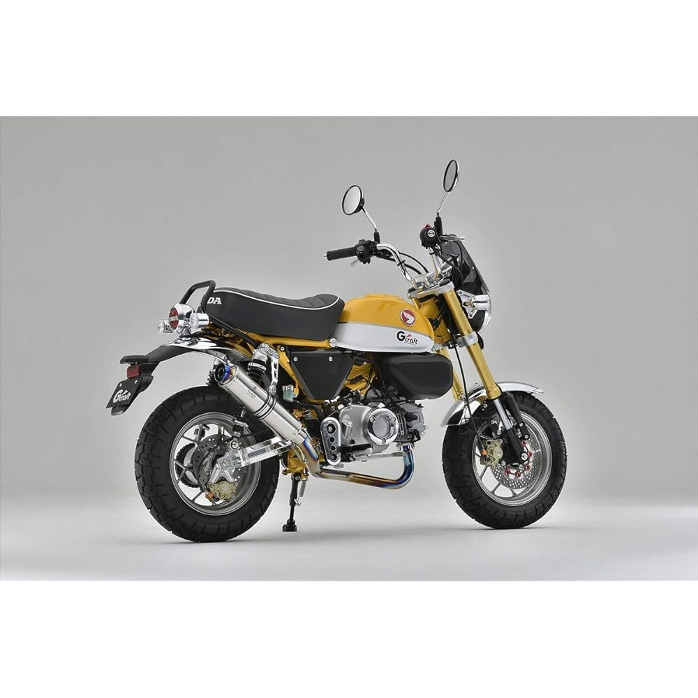 Gcraft Full Exhaust Wyvern Classic Muffler Monkey 125 MONKEY125 Titanium Polish R's Gear Collaboration 31283