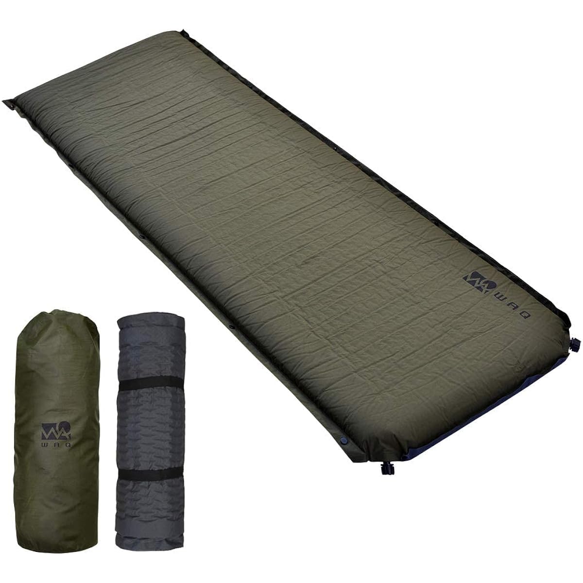 WAQ Camping Mat Car Sleeping Mat Thick 8cm Compact R Value 6.0 Special Urethane Lightweight Inflator Mat