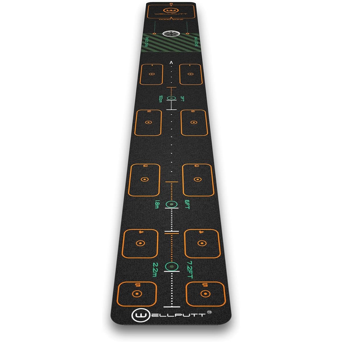 WELLPUTT Well Putt Mat 2M 3M 4M Golf Putter Mat Well Putt Zone Putter Practice Made in France Official Japanese Distribution Product
