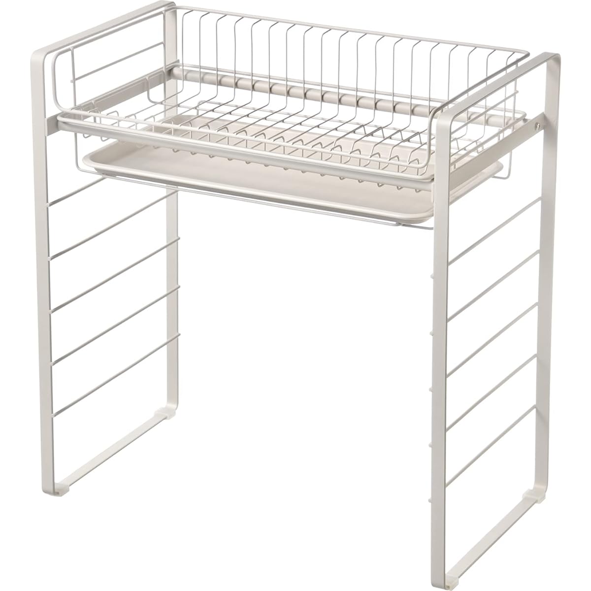 Wahei Freiz Over Sink Drainer Rack, Foot High Type, with Water Tray, Room Lab RG-0499