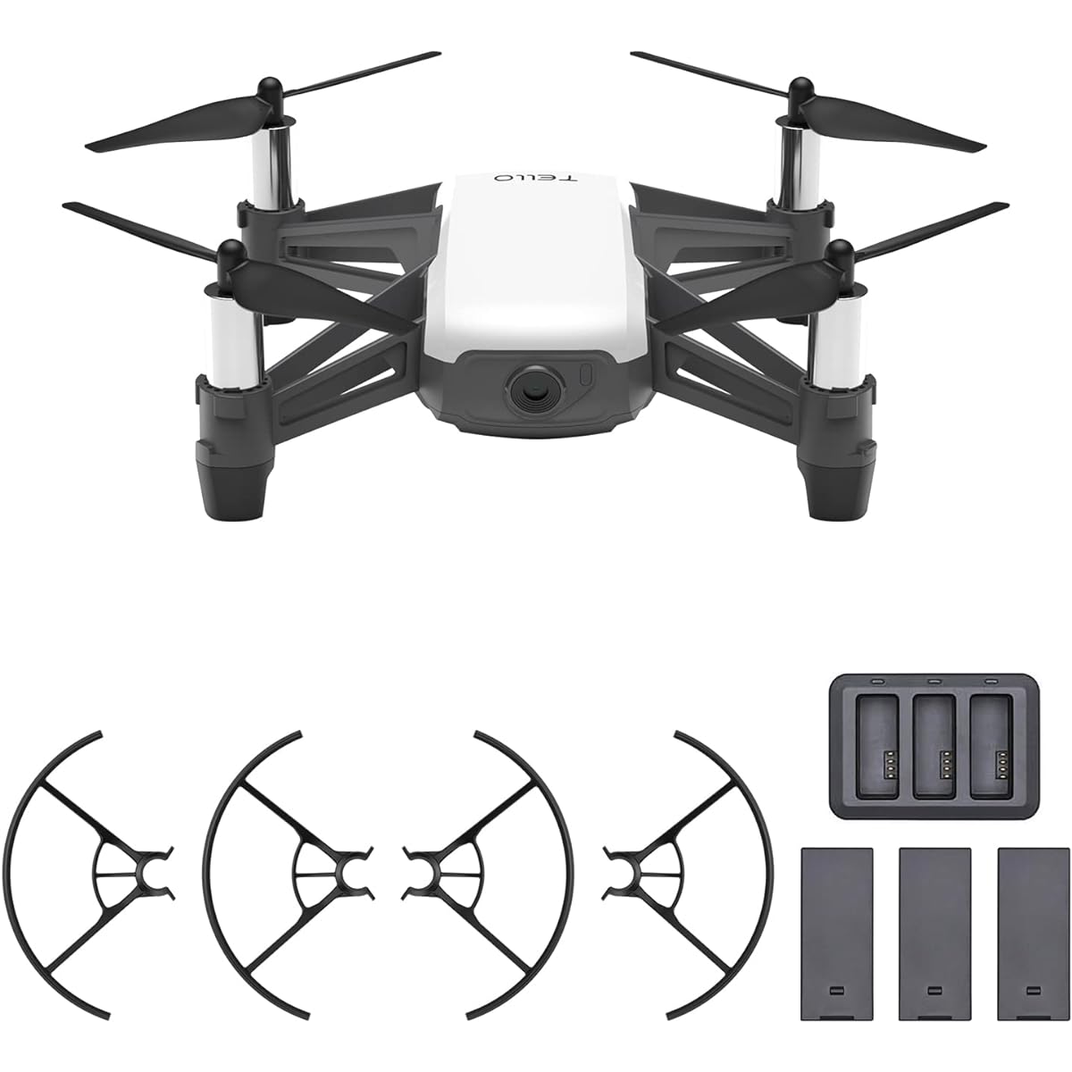 [Domestic Genuine Product] Ryze Toy Drone Tello Boost Combo Powered by DJI Mini Drone Black 80g Less than 100g Ultra Light Automatic Takeoff Automatic Landing 720P Transmission Maximum Flight Time 13 Minutes Vision Positioning System Collision Detection