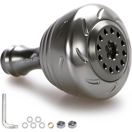 HEIGHTEN 30mm Reel Handle Knob 4 Colors Shimano Daiwa General Use (Shimano) Type A (Daiwa) Type S Drum Series (Gunmetal) (195)