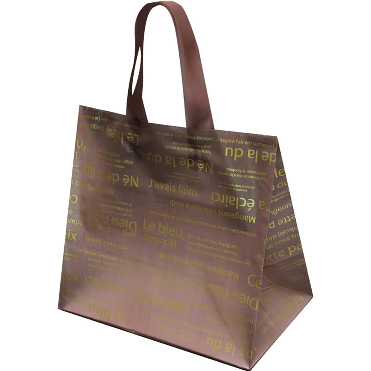 Masse (MASSE) Lise Bag L Size Brown Polyethylene with Bottom Plate Order Unit 1 Bundle (20 Pieces/Bundle) R-35