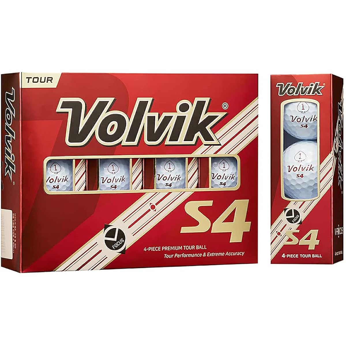 Volvik Golf Ball S4 21 White VOLVIK WHT FF
