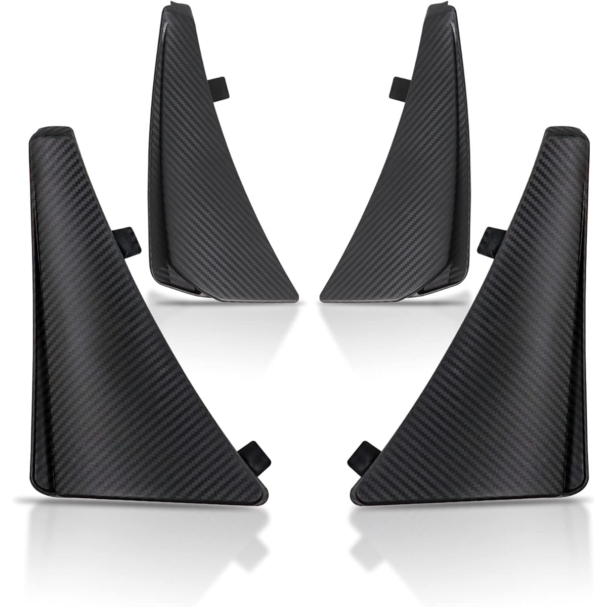 SULOKIY Expansion Front and Rear Splash Guard Mud Flap 2020-2022 Chevrolet Corvette C8 Rock Guard Mad Flap Fender Replacement OEM 84263453 84263457 4 sets for 84263457