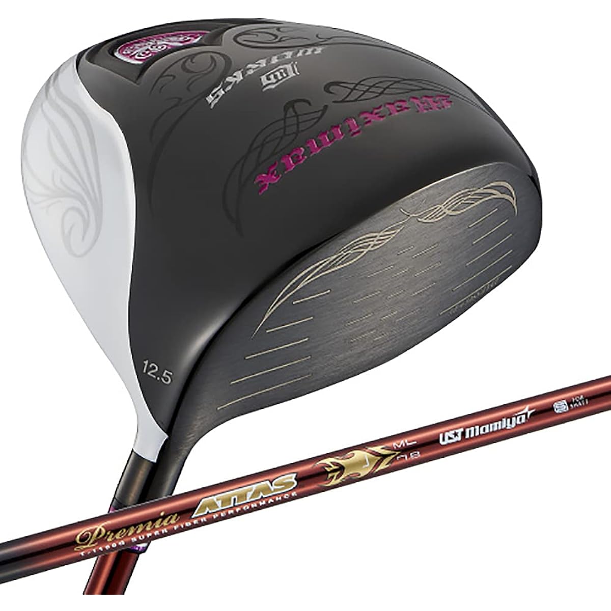 WORKS GOLF Driver High Repulsion ELEGANT Maximax Lady UST Premier ATTAS Ladies Right Loft Angle: 12.5 degrees Flex: L