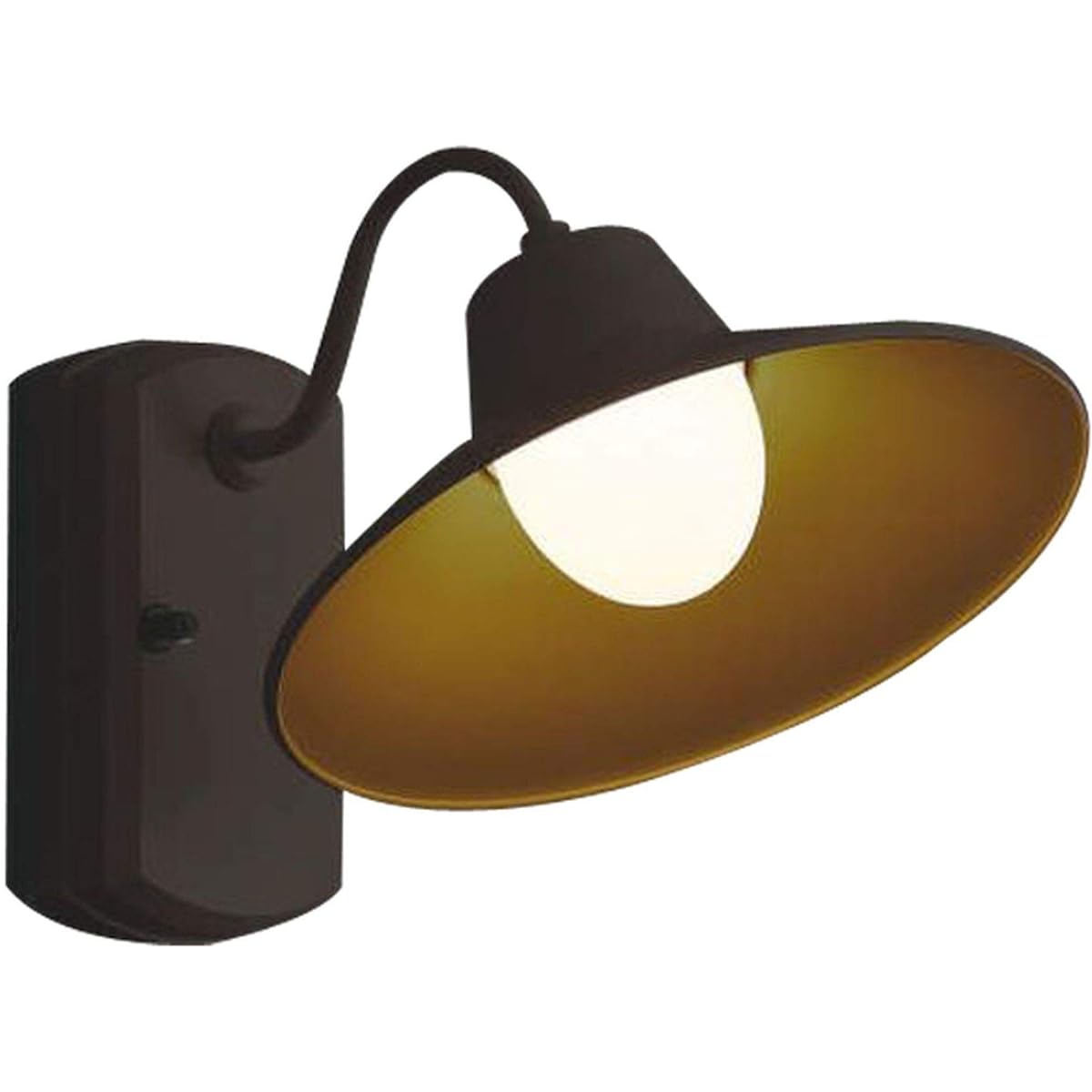 Koizumi Lighting Porch Light Equivalent to 60W Incandescent Bulb Brown Paint AU42253L