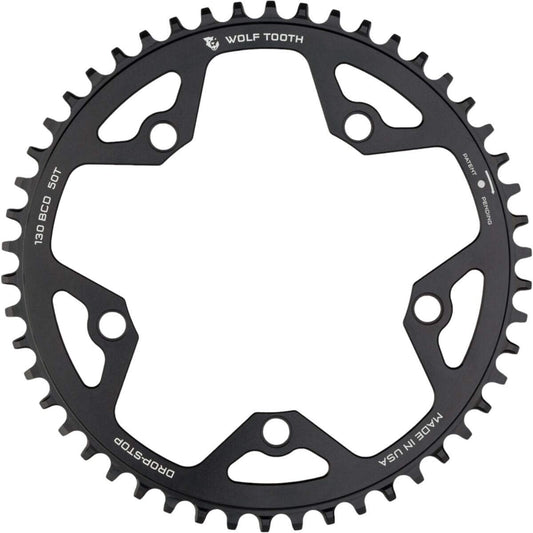 Wolf Tooth 130 BCD 5 Bolt Chainring 48T compatible with SRAM Flattop Chainring
