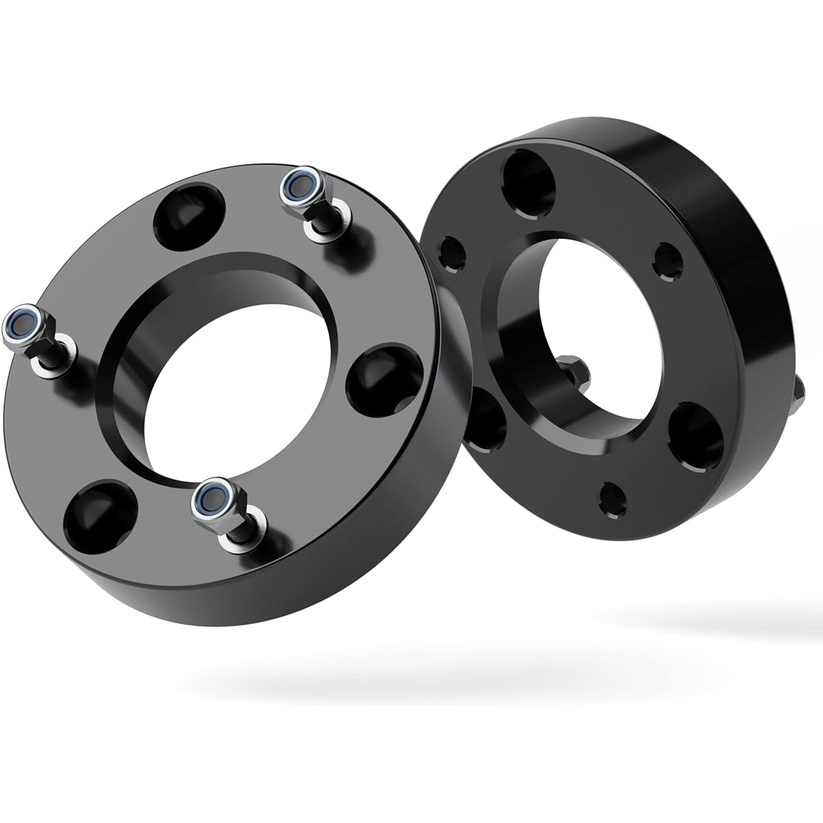 F150 2-inch leveling lift kit 2 inch front suspension lift kit forged strut spacer 2004-2023 Ford F150 2WD 4WD 4WD Expedition Mark LT 6061-T6 Aluminum level kit 2WD 4WD 4WD CNC Machine Alumite Black