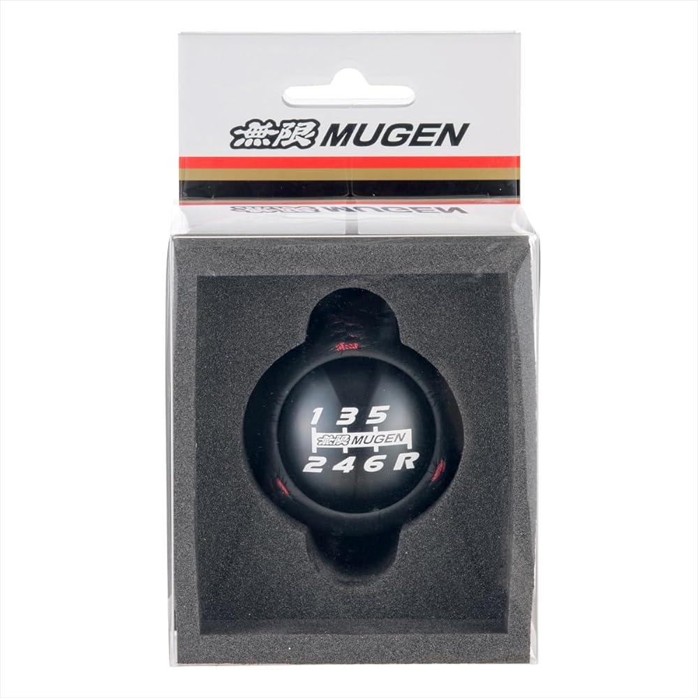 MUGEN Civic CIVIC [December 2015 ~] Leather shift knob LEATHER SHIFT KNOB [Compatible with: FK2-] Black 54102-XMEB-K0S0-BK