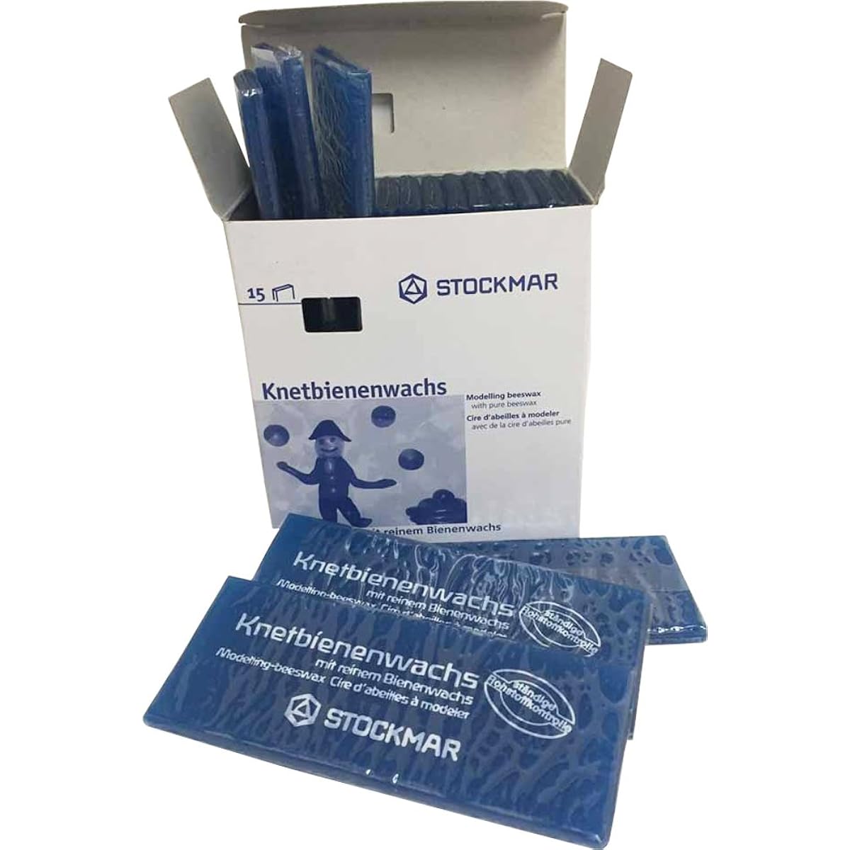 STOCKMAR Clay Beeswax Sheet Ultramarine Blue Single Color 15 Pieces 10