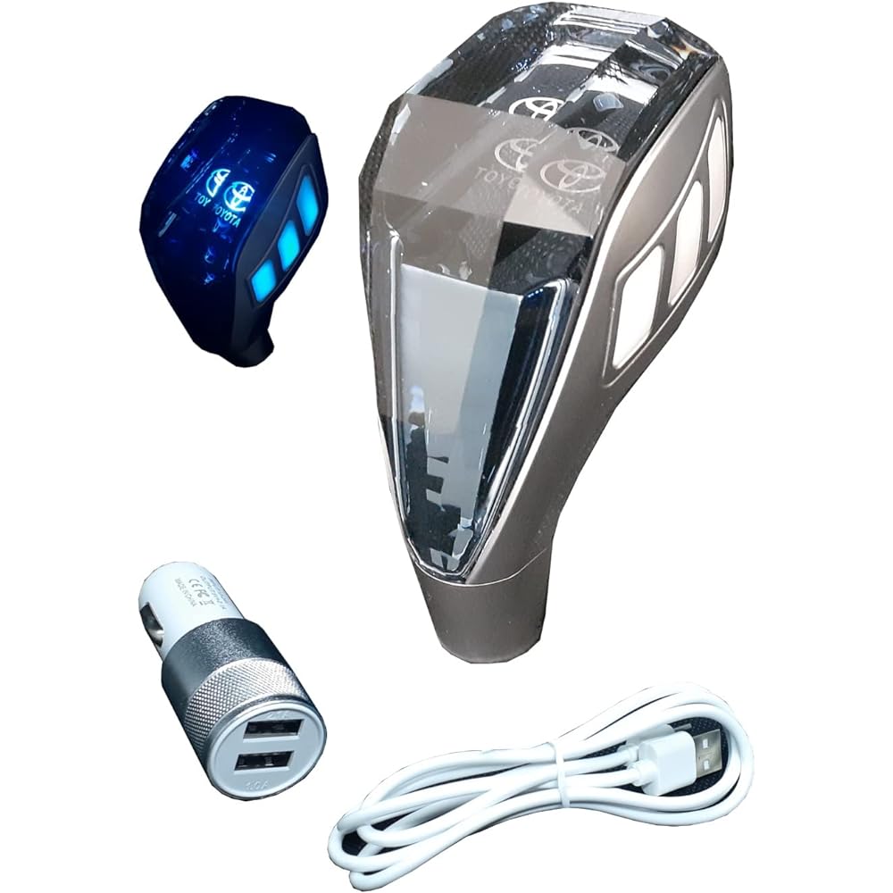 MiHaruTsu Toyota Shift Knob LED Touch Sensor 7 Colors Gradient Issue K9 Crystal M8M10M12 General Purpose