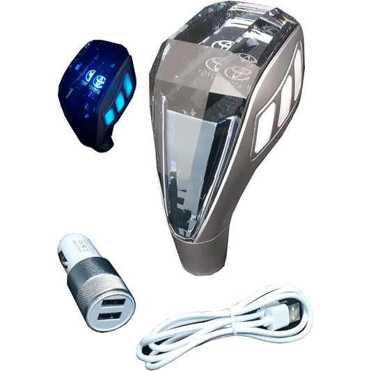 MiHaruTsu Toyota Shift Knob LED Touch Sensor 7 Colors Gradient Issue K9 Crystal M8M10M12 General Purpose