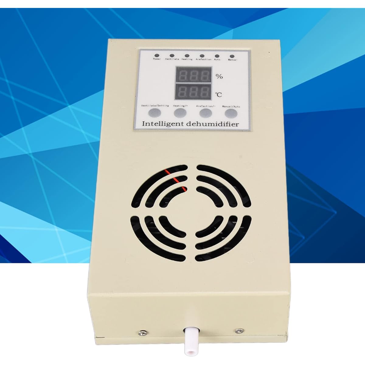 gostcai dehumidifier with drain hose, stainless steel intelligent regulating dehumidifier, moisture-proof, anti-condensation, semiconductor refrigeration dehumidifier suitable for electrical equipment