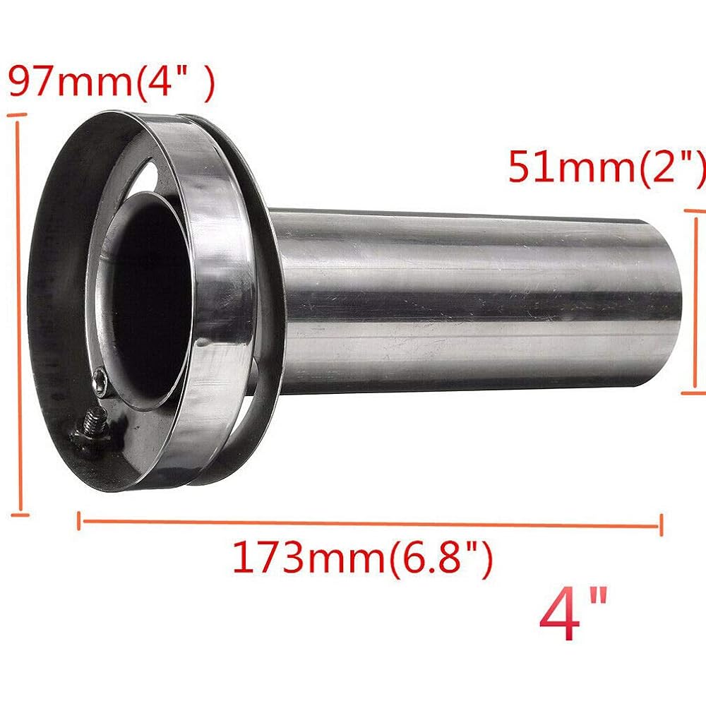 3.5/4/4.5 inch exhaust muffler adjustable round exhaust pipe chip silencer removal