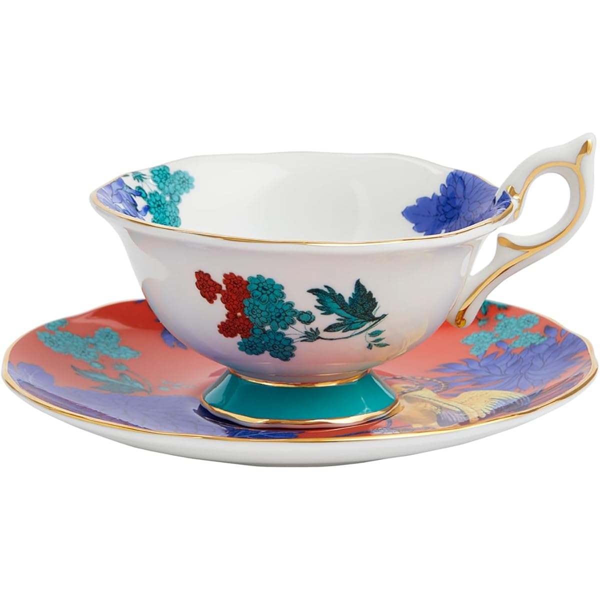 [Regular Imported Product] Wedgwood Wanderlust Golden Ballot Tea Cup & Saucer Approx. 180ml Wedding Gift 1057271