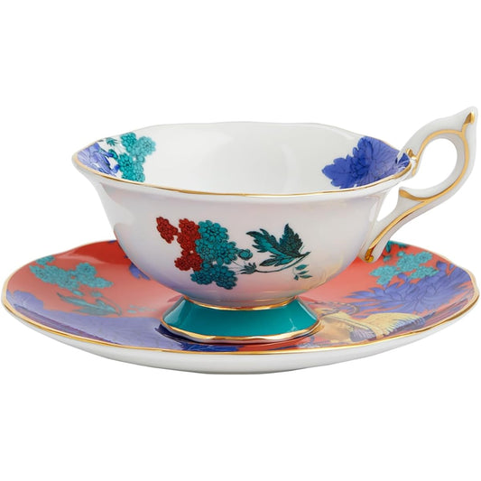 [Regular Imported Product] Wedgwood Wanderlust Golden Ballot Tea Cup & Saucer Approx. 180ml Wedding Gift 1057271
