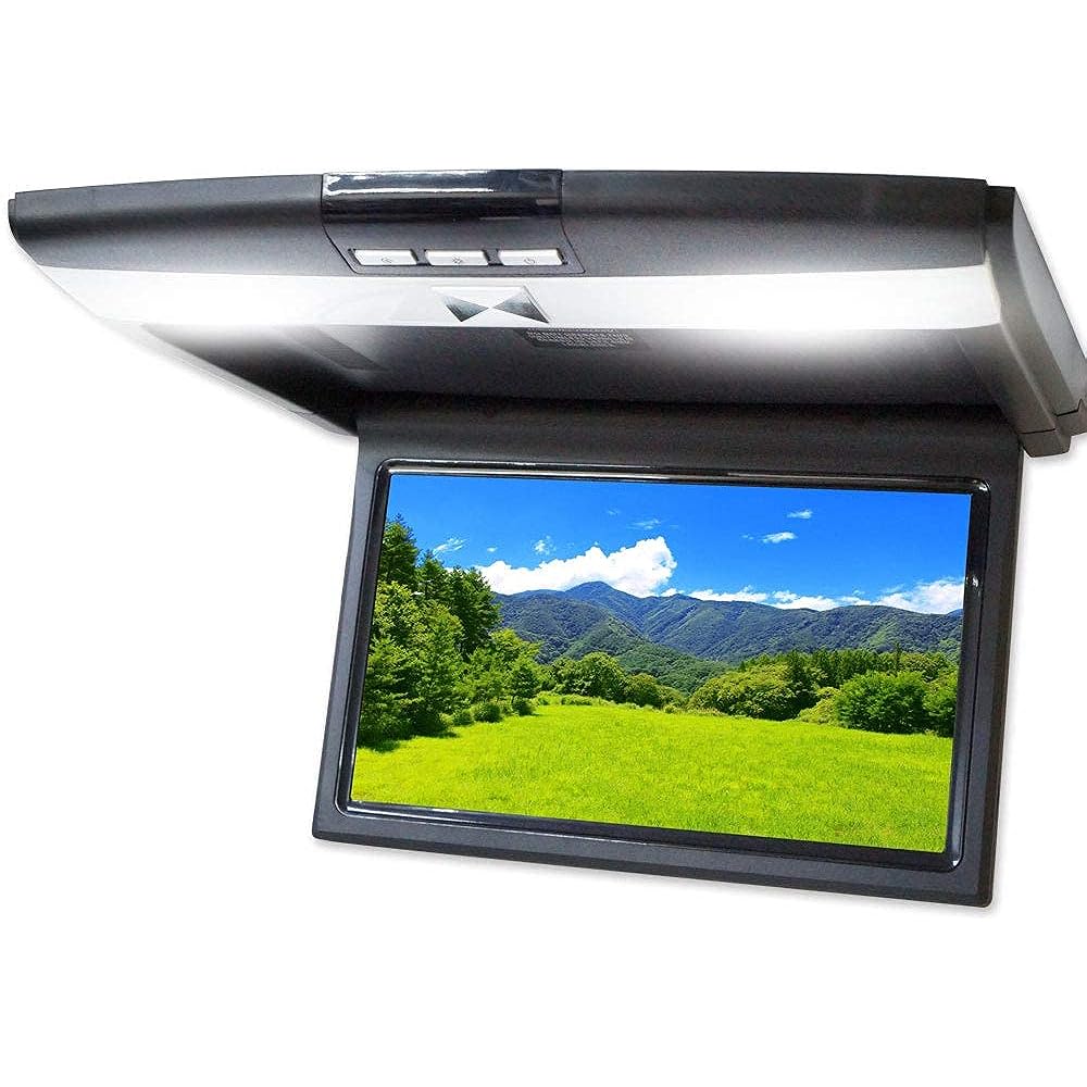 Flip down monitor 10.1 inch WSVGA 1024xRGBx600 LCD panel compatible IR earphone compatible 3 color selection [F1012]