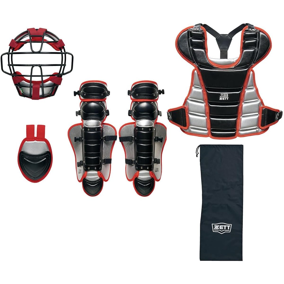 Baseball Z Limited Edition JSBB Officially Approved Boys' Softball Protective Gear Catcher Protective Gear Order Softball 4 Piece Set SG Mark Compatible Merchant