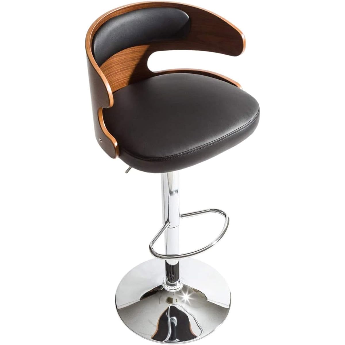 System K Counter Chair Bar Chair Asymmetrical Design Wooden Lifting Backrest Winkel