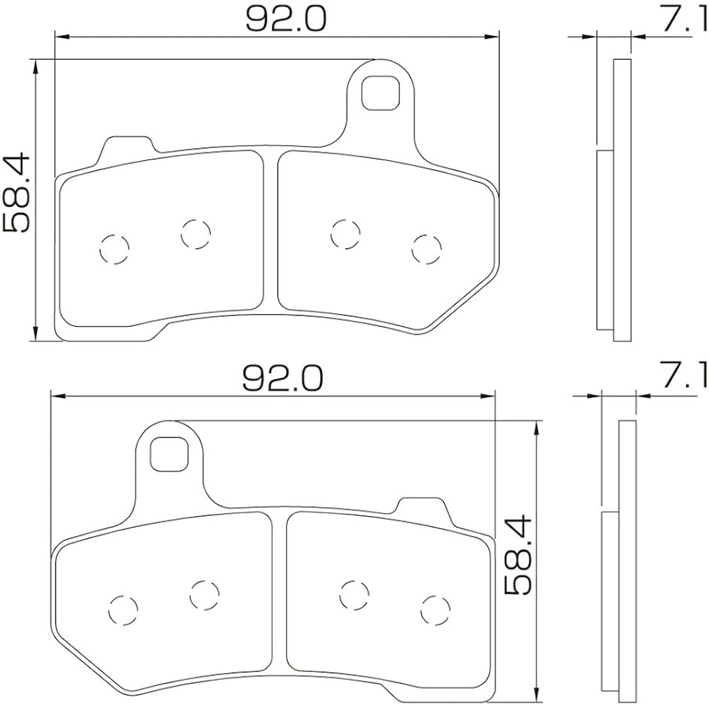 Daytona Motorcycle Brake Pad H-D Pad (Sintered Metal Pad) V-Rod Muscle (09-17) [VRSCF] Street Glide (08-16) [FLHX] Road Glide Custom (10-17) [FLTRX] Road King