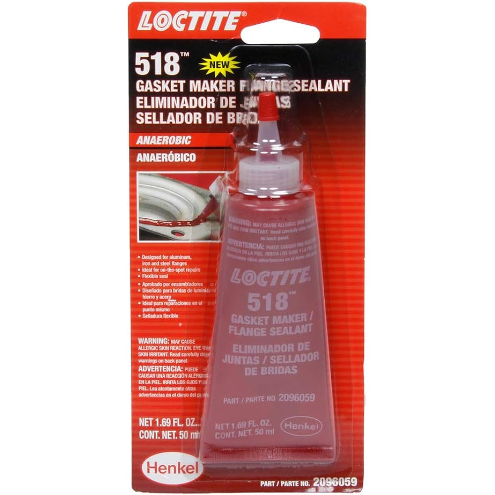 Loctite 2096059 1 Pack Gasket Maker 518 Anaerbc50ml/1.69oz