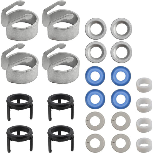 MOTOALL 06J998907A Engine Fuel Injector Seal Repair Kit A3 A4 A5 Q3 TT Quattro 4 Pack