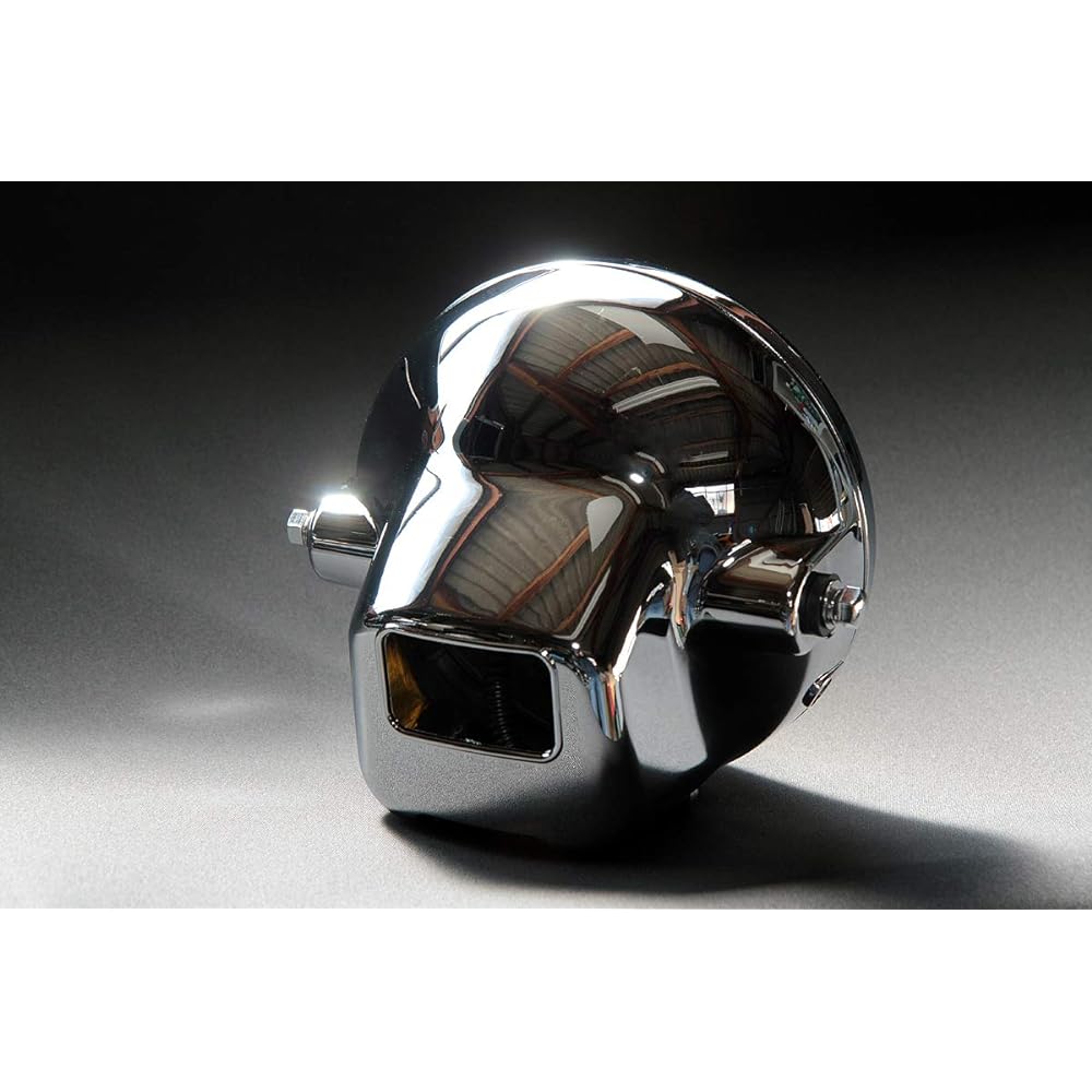 [568] Multi-reflector headlight yellow glass lens x plated case HLT-A03YL