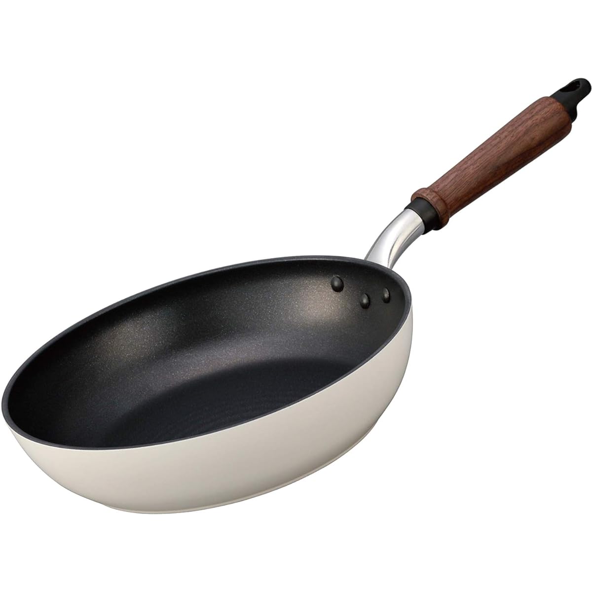 Hokuriku Aluminum Frying Pan 26cm [IH Compatible] Lightweight Plael Teflon Treated Made in Japan