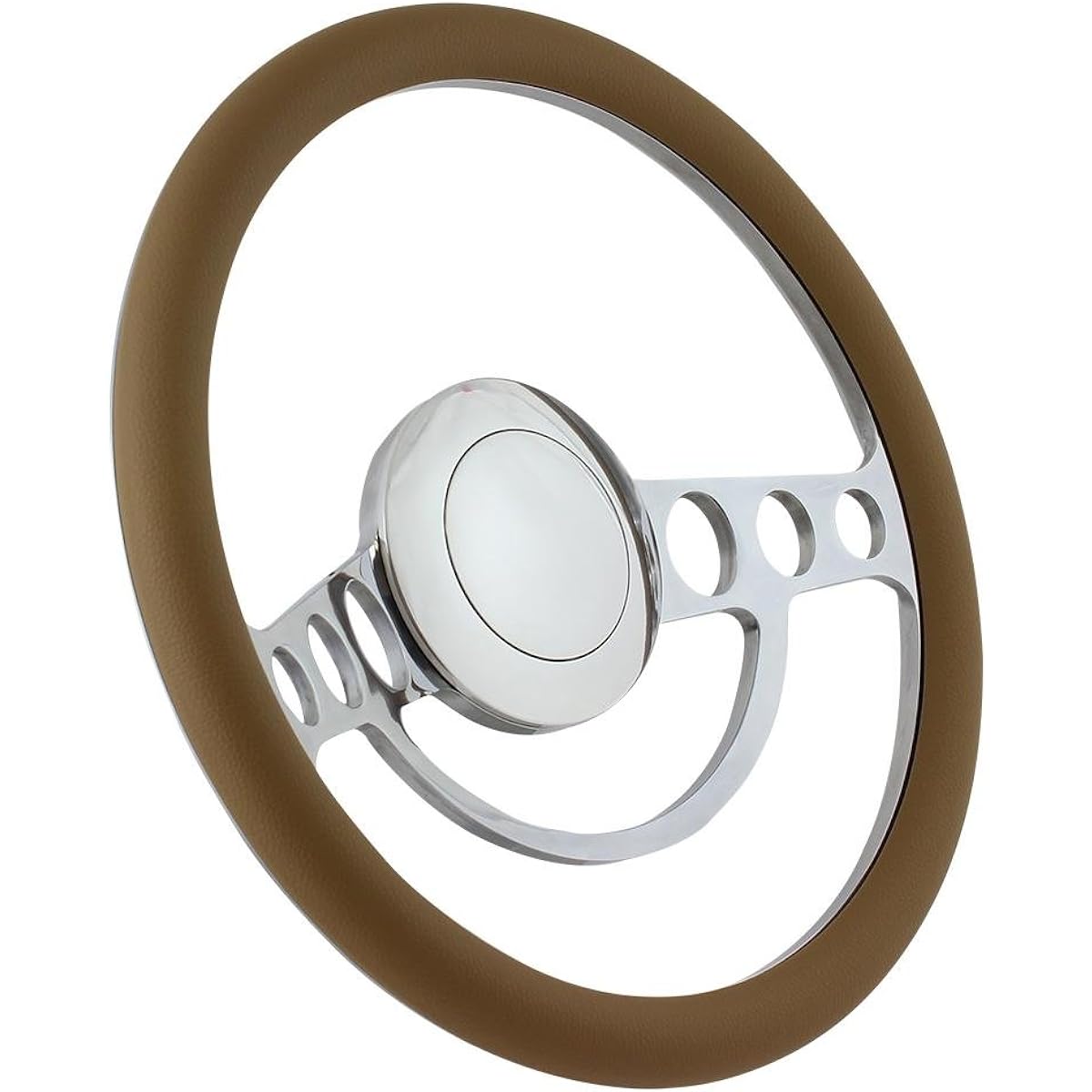 Forever Sharp 14 inch polishing finish (9 holes) Classics steering wheel tongue half -flap