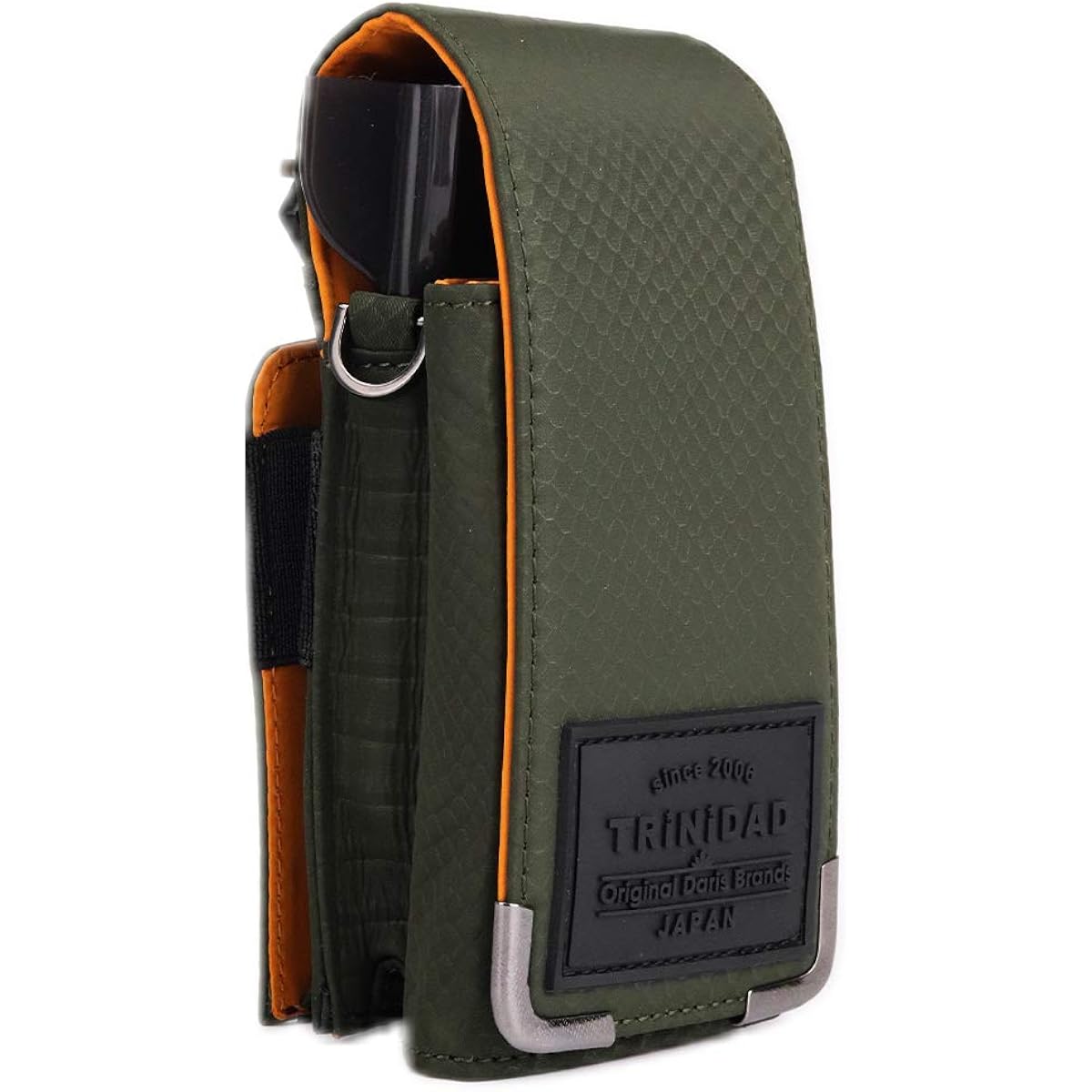Trinidad (TRiNiDAD) Dart Case Plain Croco W100mm x D55mm x H185mm Khaki Nylon tdc2103