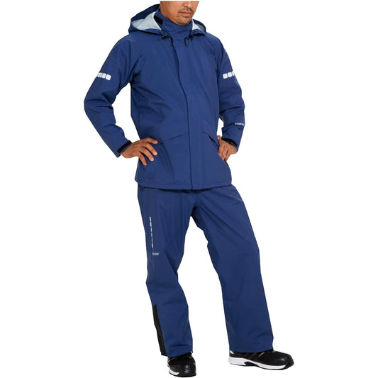 [MAEGAKI] AP2500 Rain Meister Gore-Tex® Professional Rain Suit with Storage Bag (Navy, LL)