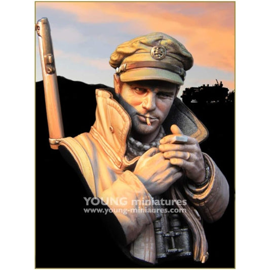 Young Miniature 1/10 World War II British Army LRDG Member North Africa 1942 Twilight Wanderer Bus and Model Resin Kit YM1888