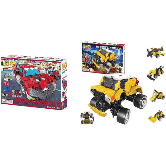 LaQ Hamacron Constructor Speed Wheels & LaQ Hamacron Constructor Monster Truck [Set Purchase]