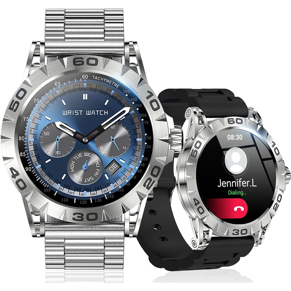 Smart Watch (2023 Fall Release) 1.39-inch Large Screen, Bluetooth Calls, AI Voice Assistant, Activity Tracker, 400+ Different Dials, Smart Watch, Pedometer, Multi-Motion Mode, IP67 Waterproof, Smart