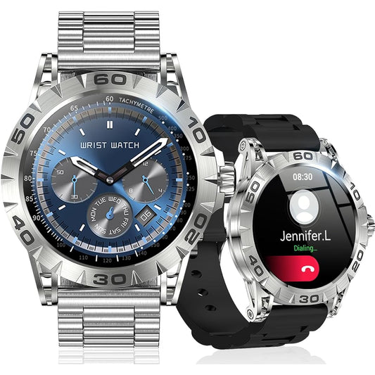 Smart Watch (2023 Fall Release) 1.39-inch Large Screen, Bluetooth Calls, AI Voice Assistant, Activity Tracker, 400+ Different Dials, Smart Watch, Pedometer, Multi-Motion Mode, IP67 Waterproof, Smart