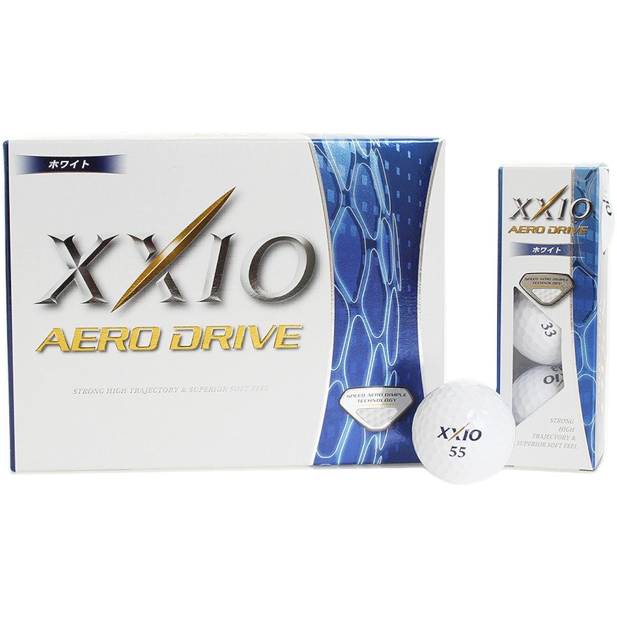 DUNLOP Golf Ball XXIO AERO DRIVE 1 dozen (12 pieces)