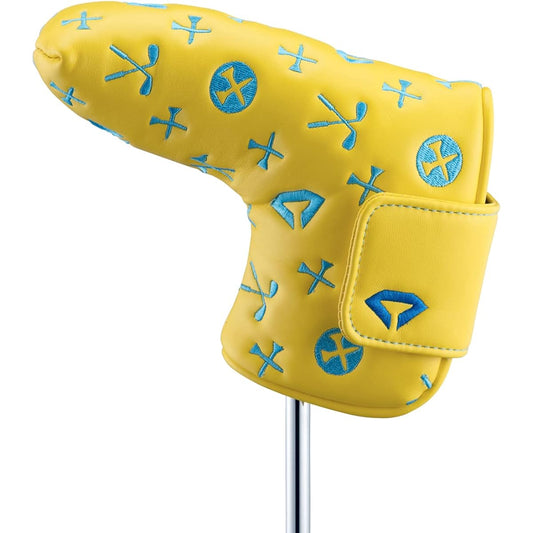 DAIYA GOLF Diamond Putter Cover for Pin Type and Mallet Type Magnetic Monogram Embroidery PU Leather