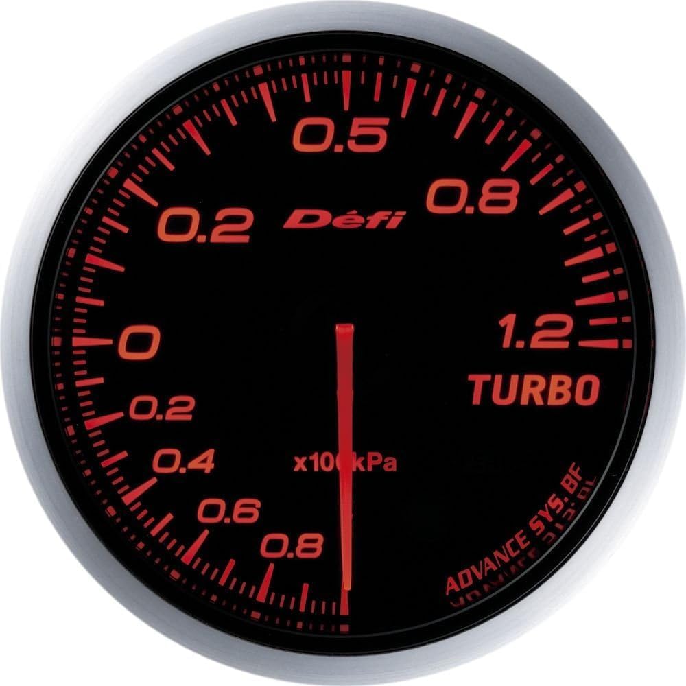 Nippon Seiki Defi Meter [Defi-Link ADVANCE BF] Turbo Meter 120kpa (Amber Red) DF10002